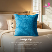 Set of 2 Peacock Decorative Throw Pillow Covers for Sofa & Bed Cushions